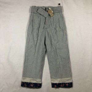 NEW Madewell X New Denim Project Womens 6 Patchwork Paperbag Pants K6367 NWT $88